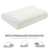 Contour Memory Foam Pillow Orthopaedic Head Neck Back Support Pillow with Cover, 1/2 Pack