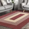 Area Rug Hand Woven Premium Cotton Material Eco Friendly Braid Craft Beautiful Carpet Non-Slip Durable Comfortable for Living Room Bedroom Home Decora