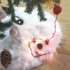 White Long Plush Christmas Tree Skirt Faux Fur Snowy Floor Mats Cover Xmas Decor