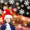 3Pcs Christmas Snowflake Adhesive Wall Sticker Shop Window Decal Decorations