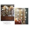 3Pcs Christmas Snowflake Adhesive Wall Sticker Shop Window Decal Decorations