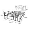 Full Size Metal bed frame , Solid Sturdy Steel Slat Support, No Box Spring Needed and Easy Assembly,Black