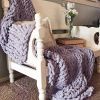 Chinille Knitting Blanket Bed Throw Yarn Baby Bulky Soft Throw