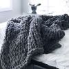 Chinille Knitting Blanket Bed Throw Yarn Baby Bulky Soft Throw