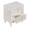 Modern Storage Nightstand with 3 Drawers