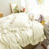 4 Season Seersucker Comforter Set Soft Breathable Ruffle Bedding Set 2/3 Pieces