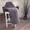 Chinille Knitting Blanket Bed Throw Yarn Baby Bulky Soft Throw