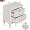 Modern Storage Nightstand with 3 Drawers