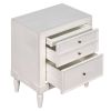 Modern Storage Nightstand with 3 Drawers