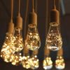 LED Globe Fairy Light Bulb,G80 E26 Warm White Edison Screw Night Lights, Flash Starry Decorative Copper Wire String Lights for Bedroom Living Room Fes