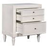 Modern Storage Nightstand with 3 Drawers