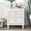 Modern Storage Nightstand with 3 Drawers