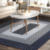 Area Rug Hand Woven Premium Cotton Material Eco Friendly Braid Craft Beautiful Carpet Non-Slip Durable Comfortable for Living Room Bedroom Home Decora