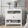 Modern Wooden Nightstand with Drawers Storage for Living Room/Bedroom