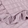 4 Season Seersucker Comforter Set Soft Breathable Ruffle Bedding Set 2/3 Pieces