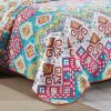 Cotton Quilt Set 3PCS Reversible Bedspread Lightweight Coverlet Set for Queen/Full Size Bed All Season Use