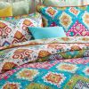 Cotton Quilt Set 3PCS Reversible Bedspread Lightweight Coverlet Set for Queen/Full Size Bed All Season Use