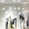 3Pcs Christmas Snowflake Adhesive Wall Sticker Shop Window Decal Decorations