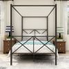 Metal Canopy Bed Frame Platform Bed Frame Queen