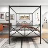 Metal Canopy Bed Frame Platform Bed Frame Queen