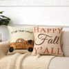 1Pcs Throw Pillow Covers Wear-resistant Dust-proof Linen Halloween Pumpkin Print Throw Cushion Home Office Hotel Decoration