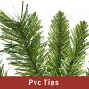 Pre-lit Artificial Christmas 4-Piece Set,Garland, Wreath and Set of 2 Entrance Trees