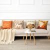 1Pcs Throw Pillow Covers Wear-resistant Dust-proof Linen Halloween Pumpkin Print Throw Cushion Home Office Hotel Decoration