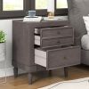 Modern Storage Nightstand with 3 Drawers