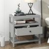 Modern Wooden Nightstand with Drawers Storage for Living Room/Bedroom