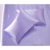 4 Pcs Smooth Satin Silk Sheet Set Deep Pocket Bed Sheet Wrinkle Fade Resistant