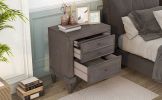 Modern Storage Nightstand with 3 Drawers