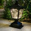 Garden & Patio Landscape Decoration Lighting Solar Post Lights 2 Pcs Set