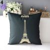 Retro Home Decorative Linen Cotton Blended Cushion Cover Crown Throw Pillow Case