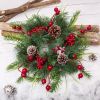 Christmas Wreath Festive Christmas Rattan Venue Layout Props Wreath Decorations Door Hanging