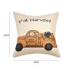 1Pcs Throw Pillow Covers Wear-resistant Dust-proof Linen Halloween Pumpkin Print Throw Cushion Home Office Hotel Decoration